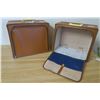 Image 6 : Vintage Hard Shell Luggage Set Faux Leather