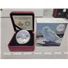 Image 1 : 2016 - RCM - $20.00 - 31.39gm Fine silver - Colorized Snow Owl