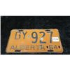 Image 1 : 1954 ALBERTA LICENSE PLATE