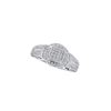 Image 1 : Round Diamond Circle Frame Cluster Ring 1/5 Cttw 14KT White Gold
