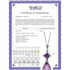 Image 2 : Genuine 5.5 ctw Amethyst Necklace 14KT Rose Gold - REF-22X2M