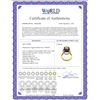 Image 2 : Genuine 5.28 ctw Amethyst & Diamond Ring 14KT Yellow Gold - REF-83A3K