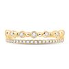 Image 2 : Round Diamond Band Ring 1/5 Cttw 10KT Yellow Gold