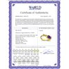 Image 2 : Genuine 0.83 ctw Amethyst & Diamond Ring 14KT White Gold - REF-40H5X