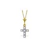 Image 1 : Genuine 0.03 ctw Diamond Anniversary Necklace 14KT Yellow Gold - REF-20P3H