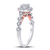 Image 2 : Diamond Solitaire Bridal Wedding Engagement Ring 3/4 Cttw 14KT Two-tone Gold