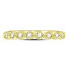 Image 2 : Round Diamond Stackable Band Ring 1/10 Cttw 10KT Yellow Gold