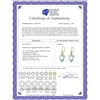 Image 2 : Genuine 22.5 ctw Blue Topaz Earrings 14KT Yellow Gold - REF-44K5V