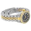 Image 4 : Rolex Ladies Two Tone Black Diamond Oyster Perpetual Datejust Wristwatch