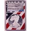 Image 1 : 2018-W $1 Proof American Silver Eagle Coin NGC PF69 Ultra Cameo Congratulations Flag