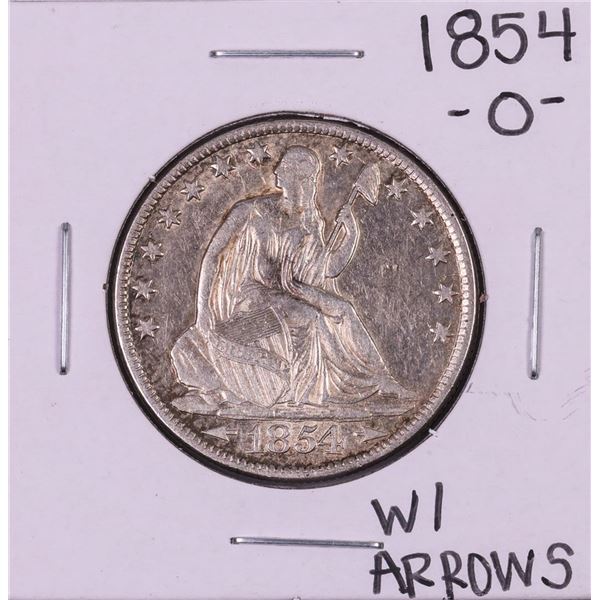1854-O w/Arrows Seated Liberty Half Dollar Coin