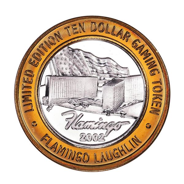 .999 Silver Flamingo Laughlin, Nevada $10 Casino Limited Edition Gaming Token