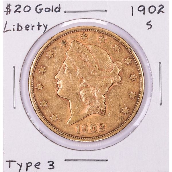 1902-S $20 Liberty Head Double Eagle Gold Coin