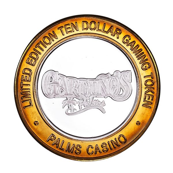 .999 Silver Palms Casino Las Vegas, NV $10 Casino Limited Edition Gaming Token