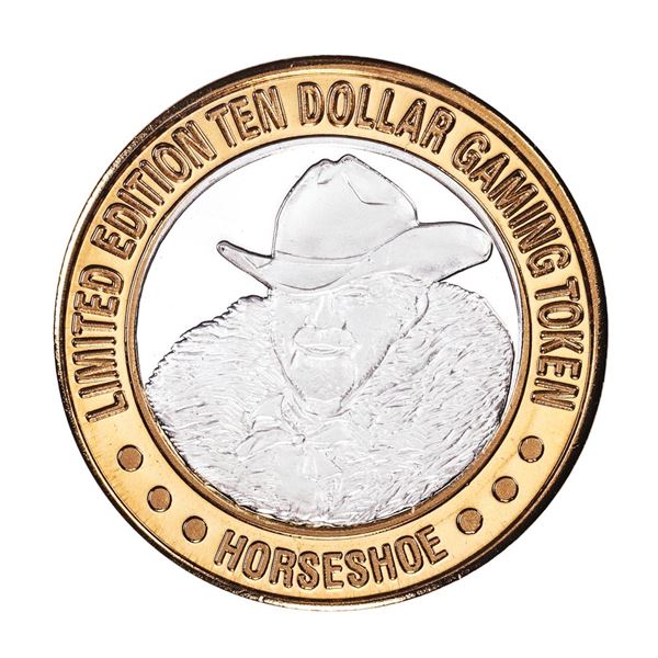 .999 Silver Horseshoe Las Vegas $10 Casino Limited Edition Gaming Token