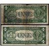 Image 2 : Lot of (2) 1935A $1 Hawaii WWII Emergency Issue Silver Certificate Notes