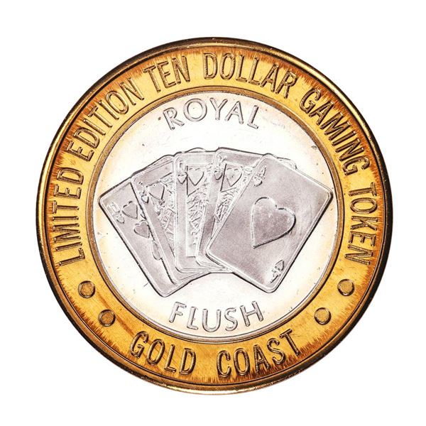 .999 Fine Silver Gold Coast Las Vegas $10 Casino Limited Edition Gaming Token