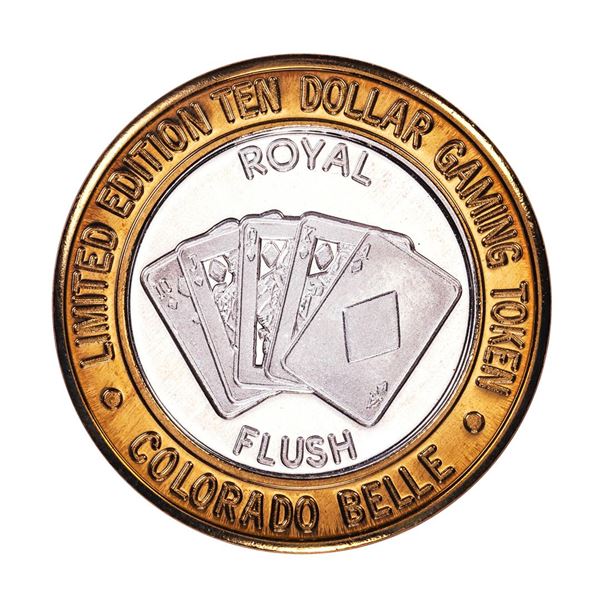 .999 Silver Colorado Belle Laughlin, Nevada $10 Casino Limited Edition Gaming Token