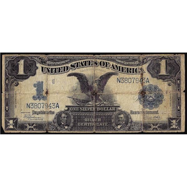 1899 $1 Black Eagle Silver Certificate Note