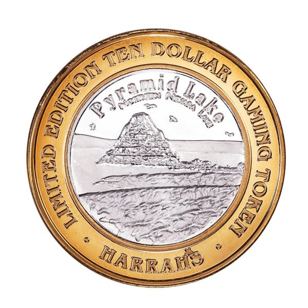 .999 Silver Harrah's Reno, Nevada $10 Casino Limited Edition Gaming Token