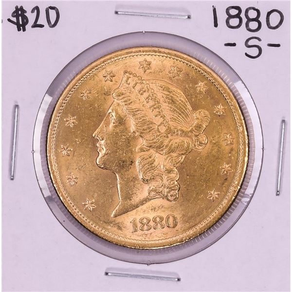 1880-S $20 Liberty Head Double Eagle Gold Coin