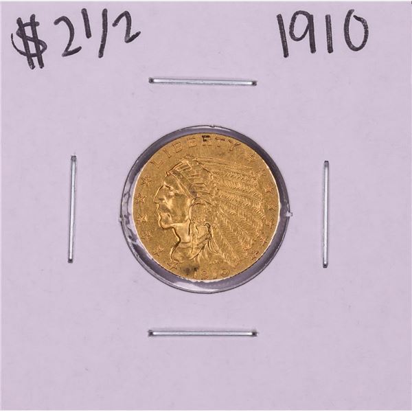 1910 $2 1/2 Indian Head Quarter Eagle Gold Coin