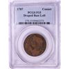 Image 1 : 1787 Connecticut Draped Bust Left Colonial Copper Coin PCGS F15