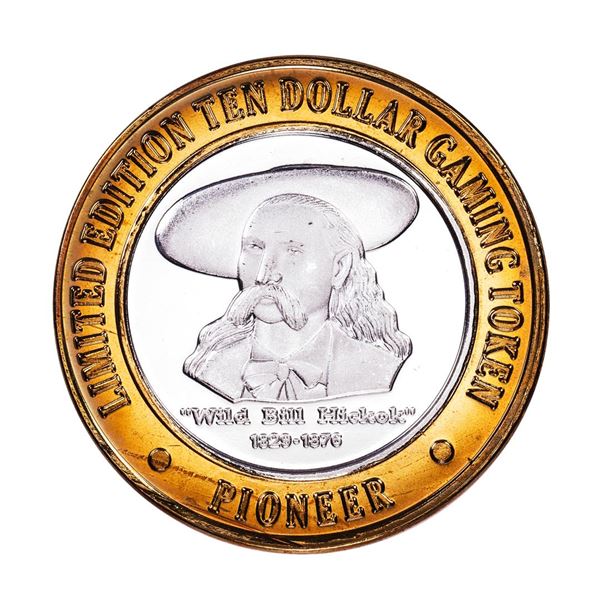 .999 Fine Silver Pioneer Laughlin, Nevada $10 Limited Edition Gaming Token