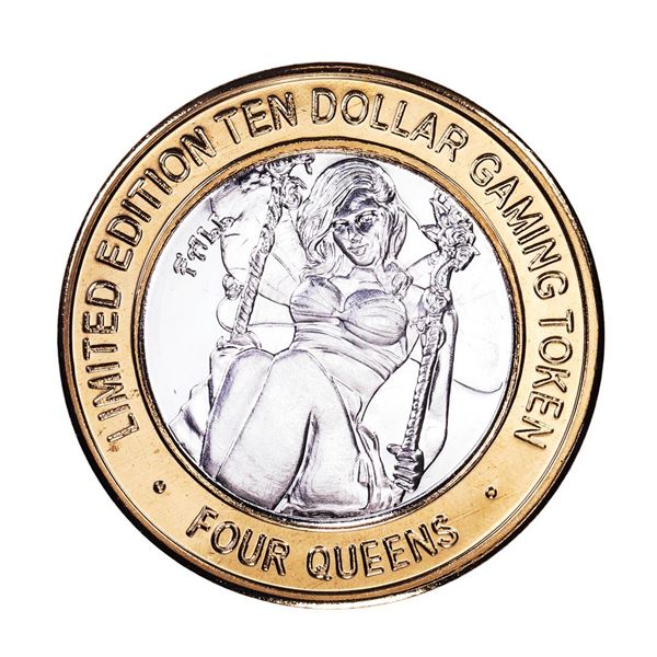 .999 Fine Silver Four Queens Casino Las Vegas $10 Limited Edition Gaming Token