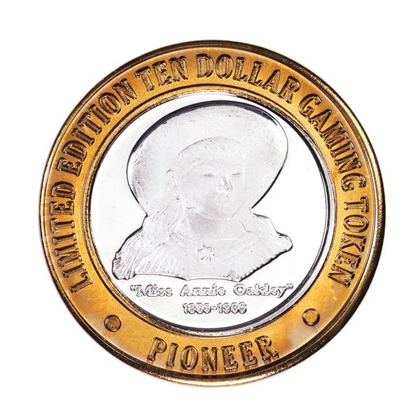 .999 Silver Pioneer Hotel & Gambling Hall $10 Casino Limited Edition Gaming Token