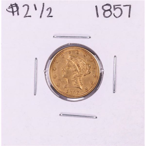 1857 $2 1/2 Liberty Head Quarter Eagle Gold Coin