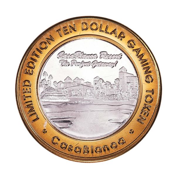 .999 Silver Casablanca Resort & Casino Mesquite, NV $10 Limited Edition Gaming Token