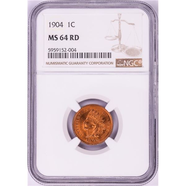 1904 Indian Head Cent Coin NGC MS64RD