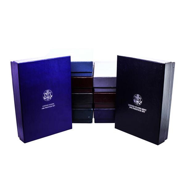 Lot of 1986-1994 United States Prestige Proof Silver Coin Sets