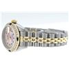 Image 8 : Rolex Ladies Two Tone MOP Diamond & Sapphire Oyster Perpetual Datejust Watch