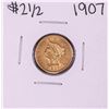 Image 1 : 1907 $2 1/2 Liberty Head Quarter Eagle Gold Coin