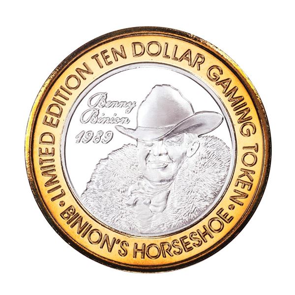 .999 Silver Horseshoe Las Vegas $10 Casino Limited Edition Gaming Token