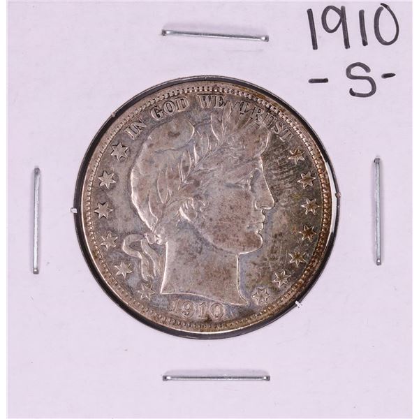 1910-S Barber Half Dollar Coin