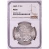 Image 1 : 1880-O $1 Morgan Silver Dollar Coin NGC MS61
