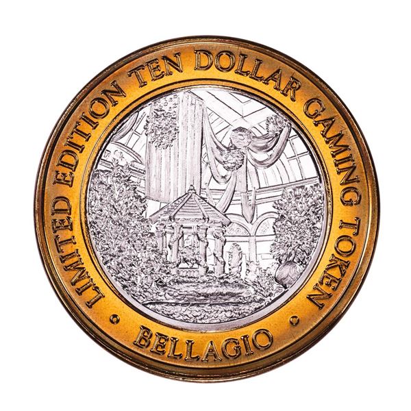 .999 Silver Bellagio Las Vegas, Nevada $10 Casino Limited Edition Gaming Token