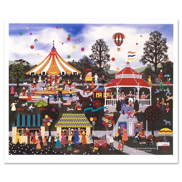 Jane Wooster Scott "Candied Apples And Candy Corn" Limited Edition Lithograph On Paper