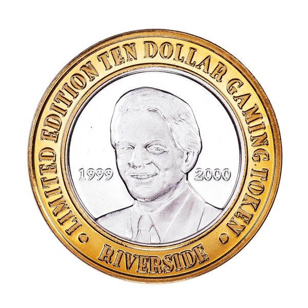 .999 Silver Riverside Resort Casino Laughlin, NV $10 Limited Edition Gaming Token