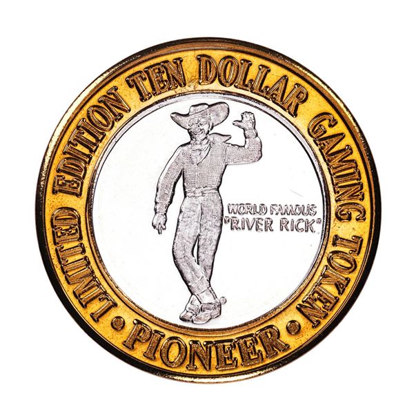 .999 Fine Silver Pioneer Laughlin, Nevada $10 Limited Edition Gaming Token