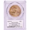 Image 2 : 2019-W $50 Burnished American Gold Eagle PCGS SP70 First Strike M. Reagan Signature