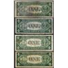 Image 2 : Lot of 1935A $1 Hawaii and North Africa WWII Emergency Issue Silver Certificate Notes