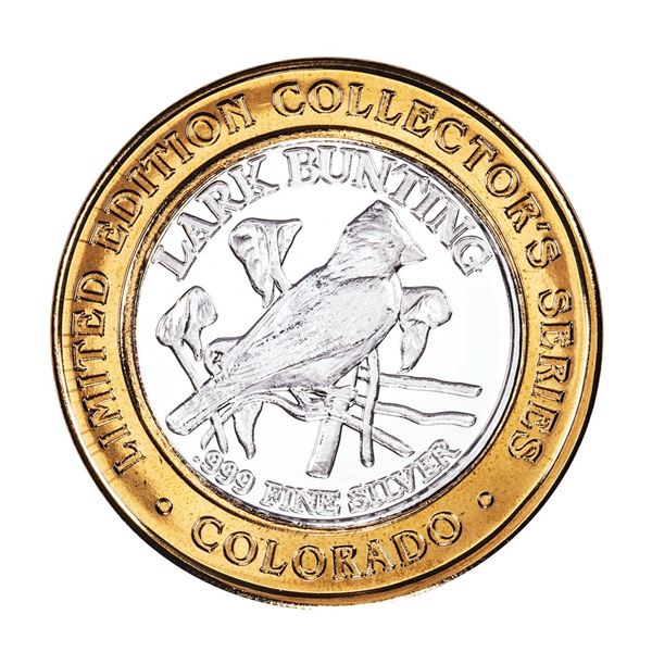 .999 Silver The Great State of Colorado Collector's Series Gaming Token