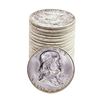 Image 1 : Roll of (20) Brilliant Uncirculated 1963 Franklin Half Dollar Coins