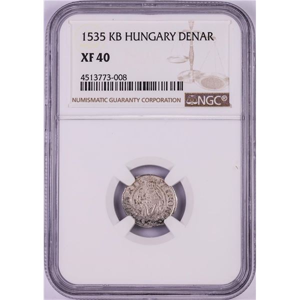 1535 KB Hungary Denar 'Madonna and Child' Coin NGC XF40