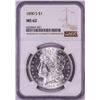 Image 1 : 1890-S $1 Morgan Silver Dollar Coin NGC MS62