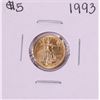 Image 1 : 1993 $5 American Gold Eagle Coin